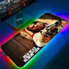 Anime RGB Mouse Pad Red Dead Redemption 2 Gaming LED Mousepad Gamer Laptop Accessories Deskmat Keyboard 2 - Red Dead Redemption 2 Store