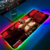 Anime RGB Mouse Pad Red Dead Redemption 2 Gaming LED Mousepad Gamer Laptop Accessories Deskmat Keyboard 5 - Red Dead Redemption 2 Store