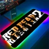 Anime RGB Mouse Pad Red Dead Redemption 2 Gaming LED Mousepad Gamer Laptop Accessories Deskmat Keyboard 8 - Red Dead Redemption 2 Store