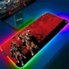 Anime RGB Mouse Pad Red Dead Redemption 2 Gaming LED Mousepad Gamer Laptop Accessories Deskmat Keyboard 9 - Red Dead Redemption 2 Store