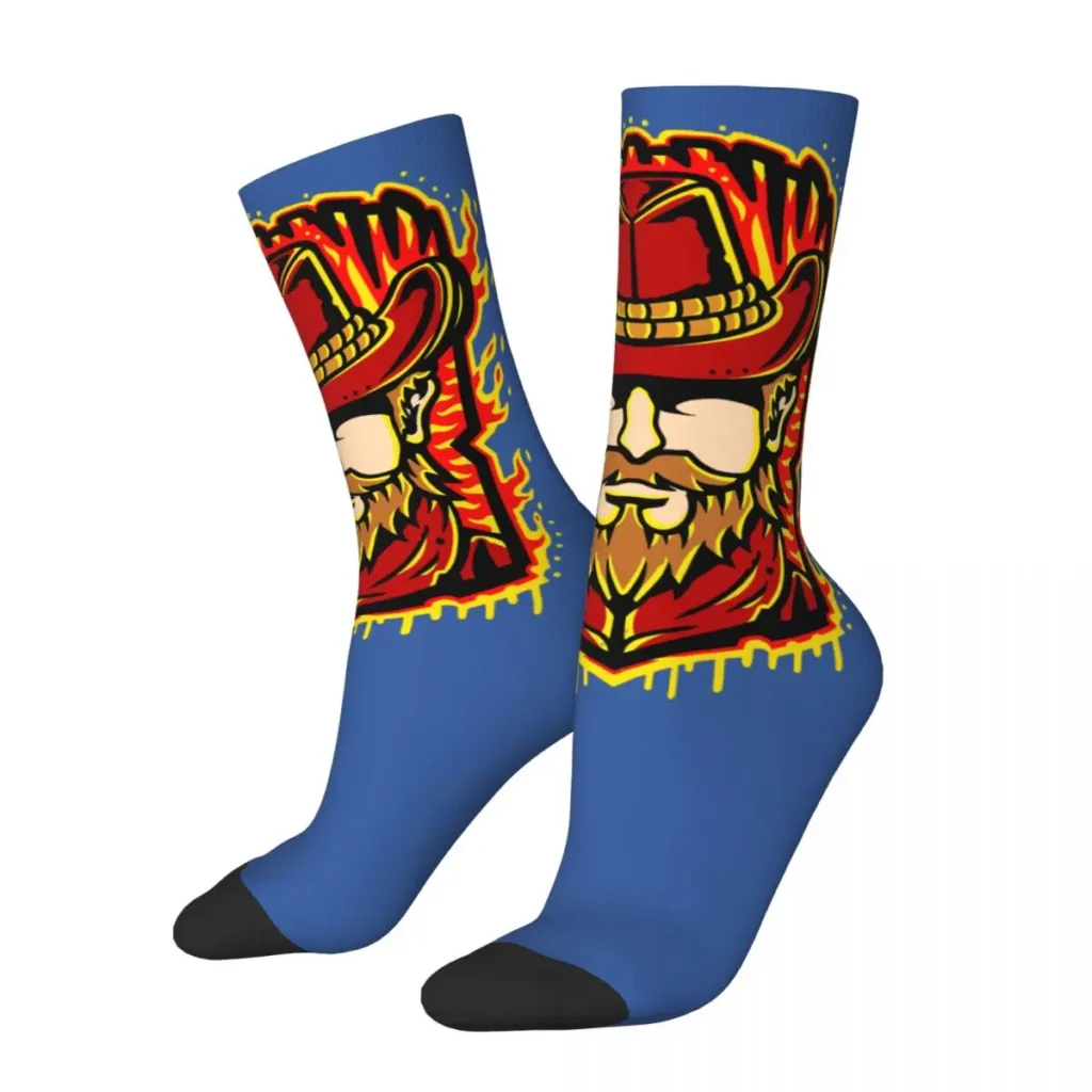 Funny Crazy Compression Sock for Men Arthur Hip Hop Harajuku Red Dead Redemption 2 Desert Cowboy - Red Dead Redemption 2 Store