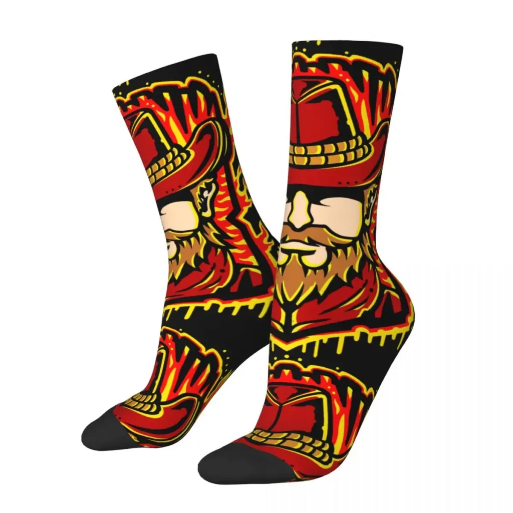 Funny Crazy compression Arthur Sock for Men Hip Hop Harajuku Red Dead Redemption 2 Desert Cowboy - Red Dead Redemption 2 Store