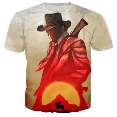 Game Red Dead Redemption 3D Printed T shirt Men women New Summer Hot Sale Fashion Cool 3 - Red Dead Redemption 2 Store