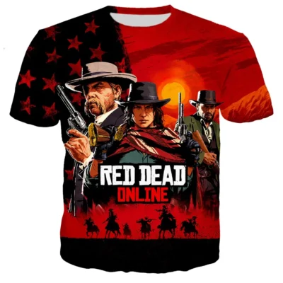 Game Red Dead Redemption 3D Printed T shirt Men women New Summer Hot Sale Fashion Cool 4 - Red Dead Redemption 2 Store