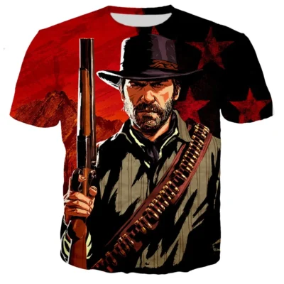 Game Red Dead Redemption 3D Printed T shirt Men women New Summer Hot Sale Fashion Cool 5 - Red Dead Redemption 2 Store