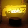 Game Red Dead Redemption Rdr 2 Led Lamp For Bedroom Night Lights Action Figure Avatar Room 1 - Red Dead Redemption 2 Store