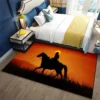 Red Dead Game Pattern Gun Somke Printed Carpet for Living Room Bedroom Area Home Decorate Rugs 8 - Red Dead Redemption 2 Store