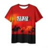 Red Dead Redemption 2 T Shirts Game 3D Print Streetwear Men Women Fashion Oversized Short Sleeve 8 - Red Dead Redemption 2 Store