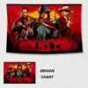 Red Dead Redemption 2 game background cloth tapestry HD printing wall art cloth decorative wall painting 11 - Red Dead Redemption 2 Store