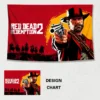 Red Dead Redemption 2 game background cloth tapestry HD printing wall art cloth decorative wall painting 3 - Red Dead Redemption 2 Store