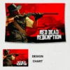 Red Dead Redemption 2 game background cloth tapestry HD printing wall art cloth decorative wall painting 5 - Red Dead Redemption 2 Store