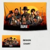 Red Dead Redemption 2 game background cloth tapestry HD printing wall art cloth decorative wall painting 9 - Red Dead Redemption 2 Store