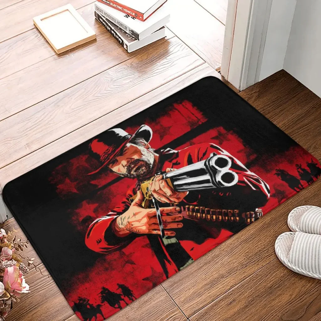 Red Dead Redemption John Marston Game Bathroom Non Slip Carpet Pointing A Gun At You Living - Red Dead Redemption 2 Store