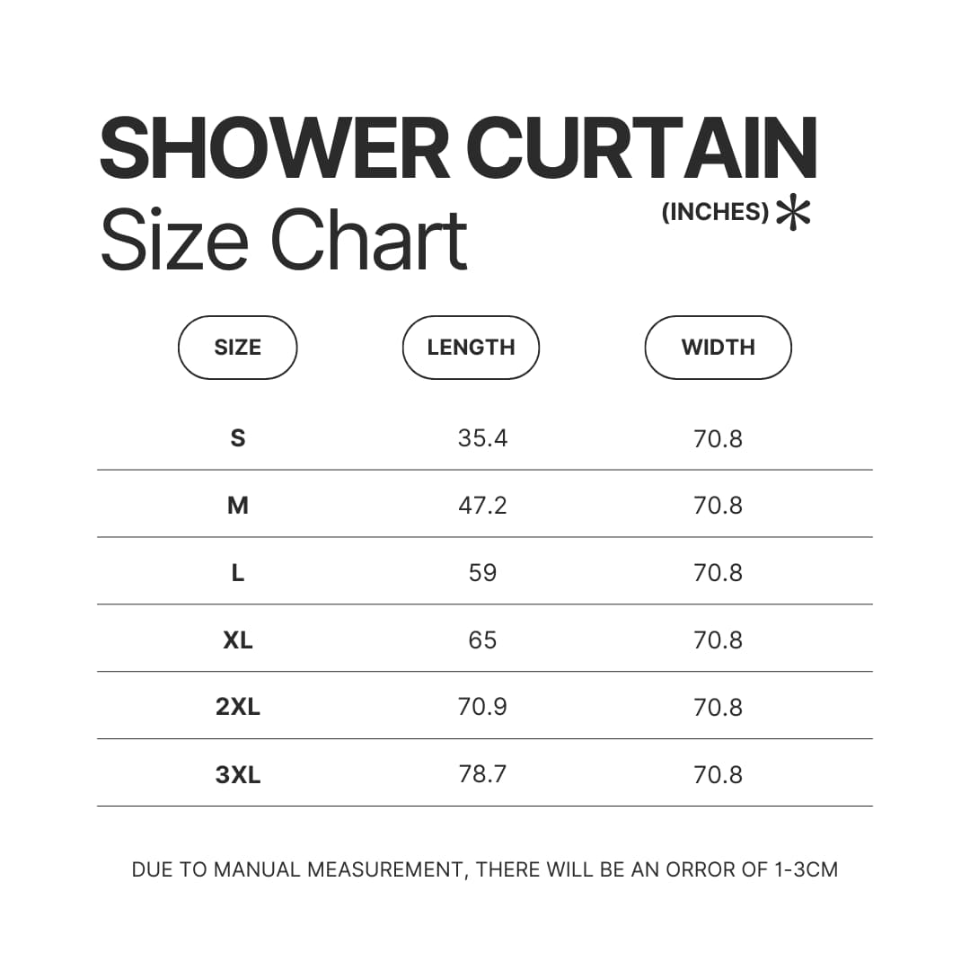 Shower Curtain Size Chart - Red Dead Redemption 2 Store