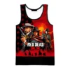 Tank Tops Casual Vest Oversized 3D Print Red Dead Redemption Men Tanks Tops Sleeveless Fashion Summer 3 - Red Dead Redemption 2 Store