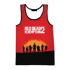 Tank Tops Casual Vest Oversized 3D Print Red Dead Redemption Men Tanks Tops Sleeveless Fashion Summer 7 - Red Dead Redemption 2 Store