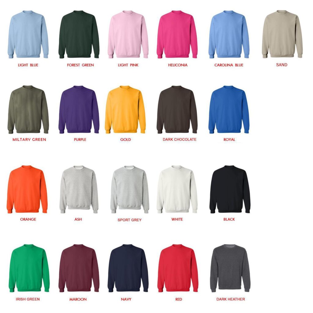 sweatshirt color chart 1 - Red Dead Redemption 2 Store